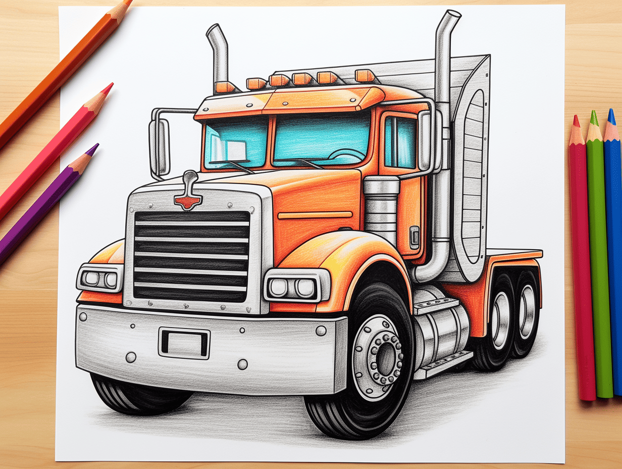 How to Draw a Monster Truck for Kids (Trucks) Step by Step |  DrawingTutorials101.com