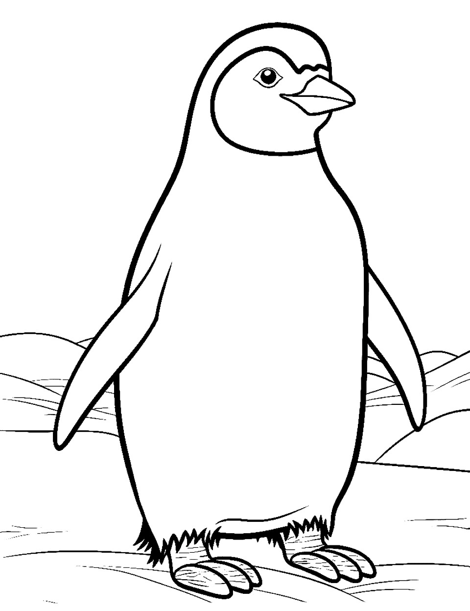 How to draw a penguin with a pencil step-by-step drawing tutorial