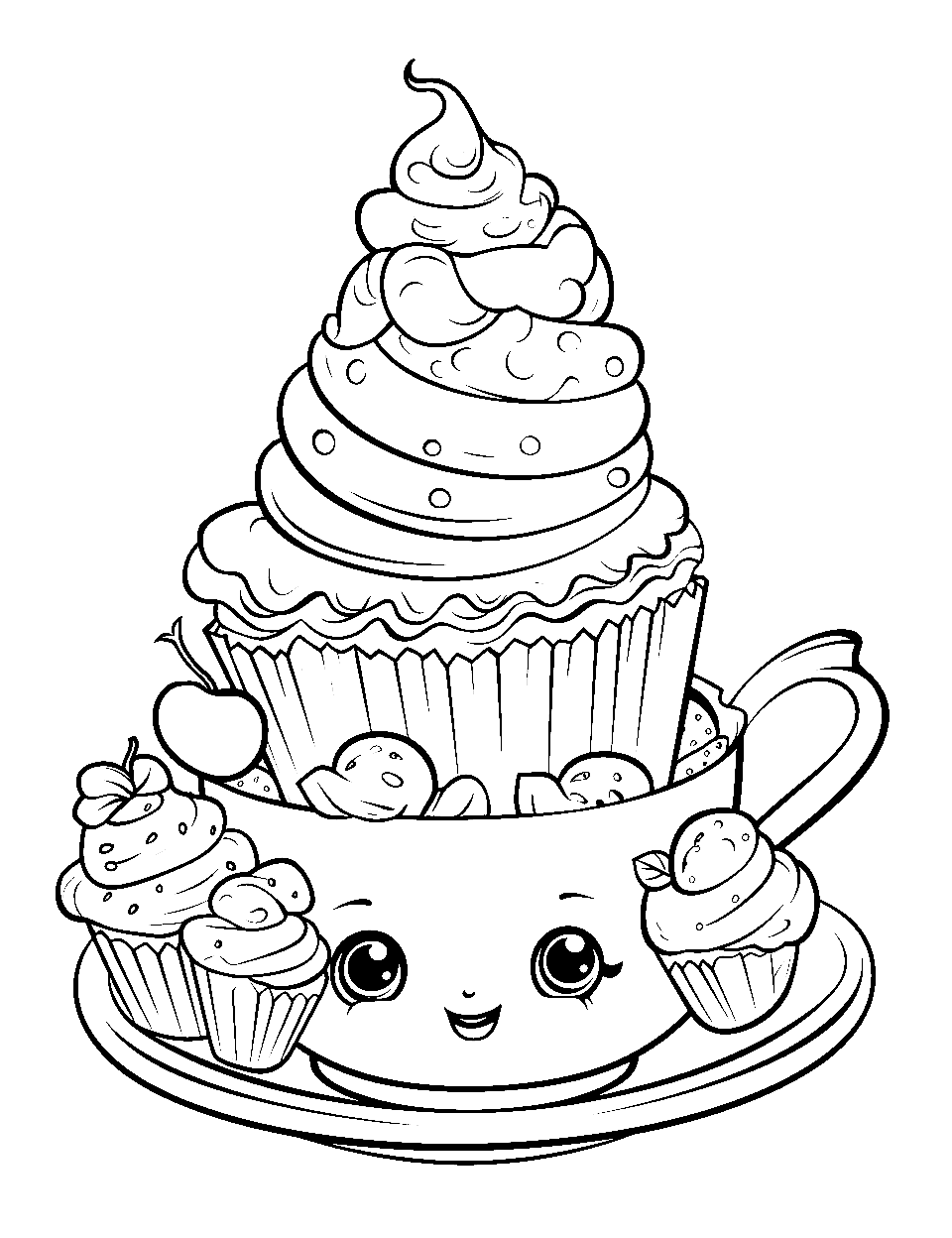 Sweet Ice Cream Dream Shopkin Coloring Pages - Ice Cream Coloring Pages -  Coloring Pages for Kids and Adults