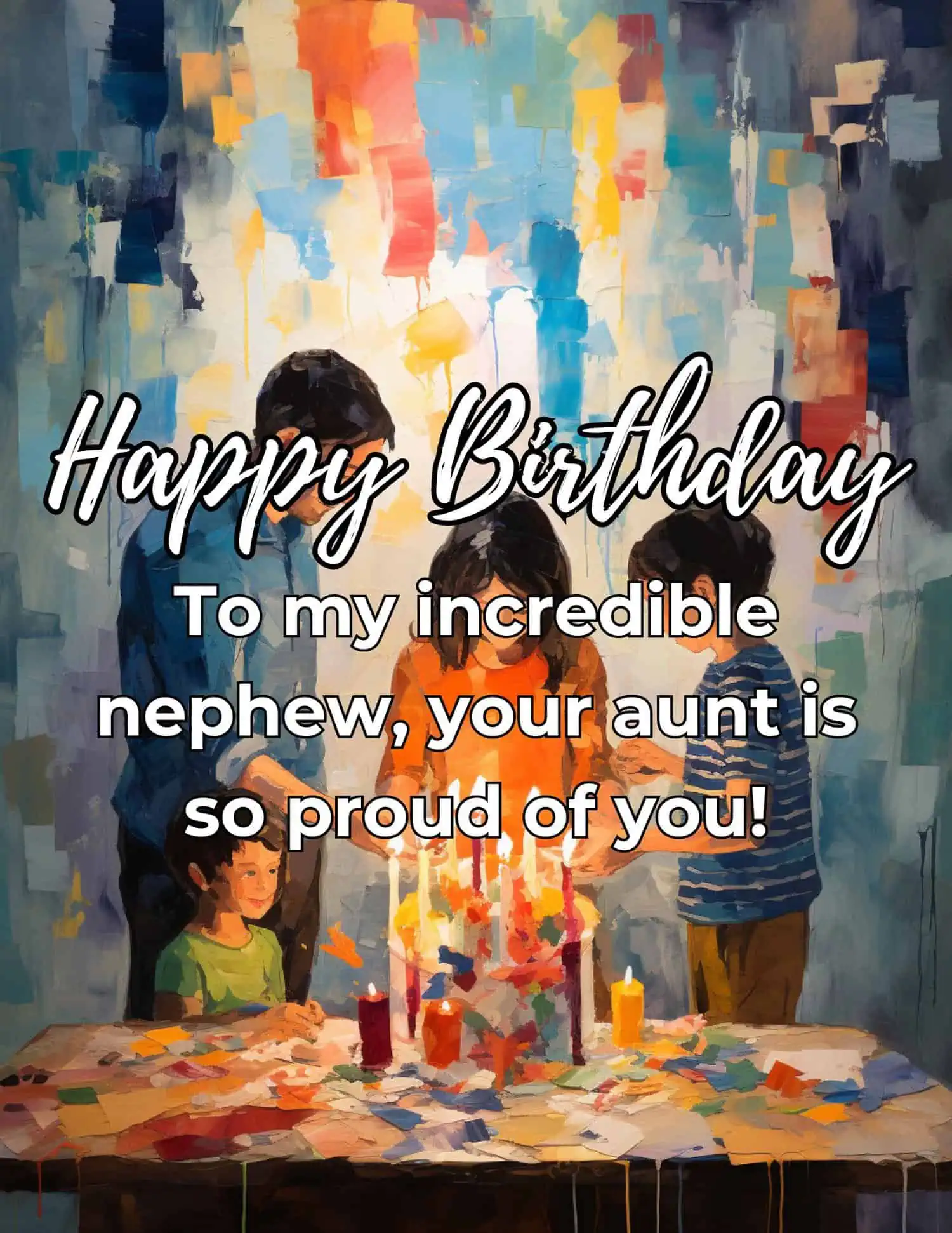 A collection of heartfelt and loving birthday wishes from an aunt to her nephew.