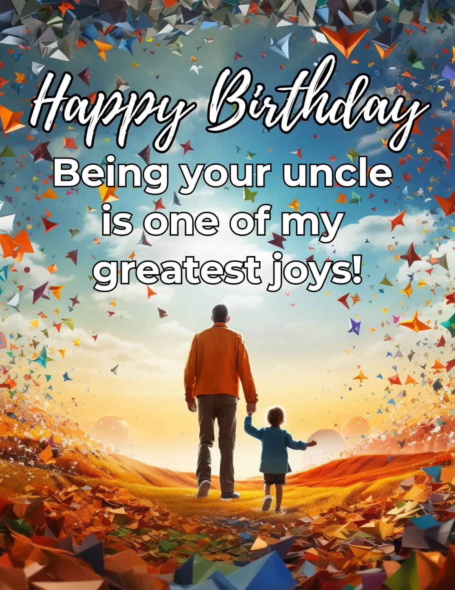 A compilation of fun and heartfelt birthday wishes from an uncle to his nephew.