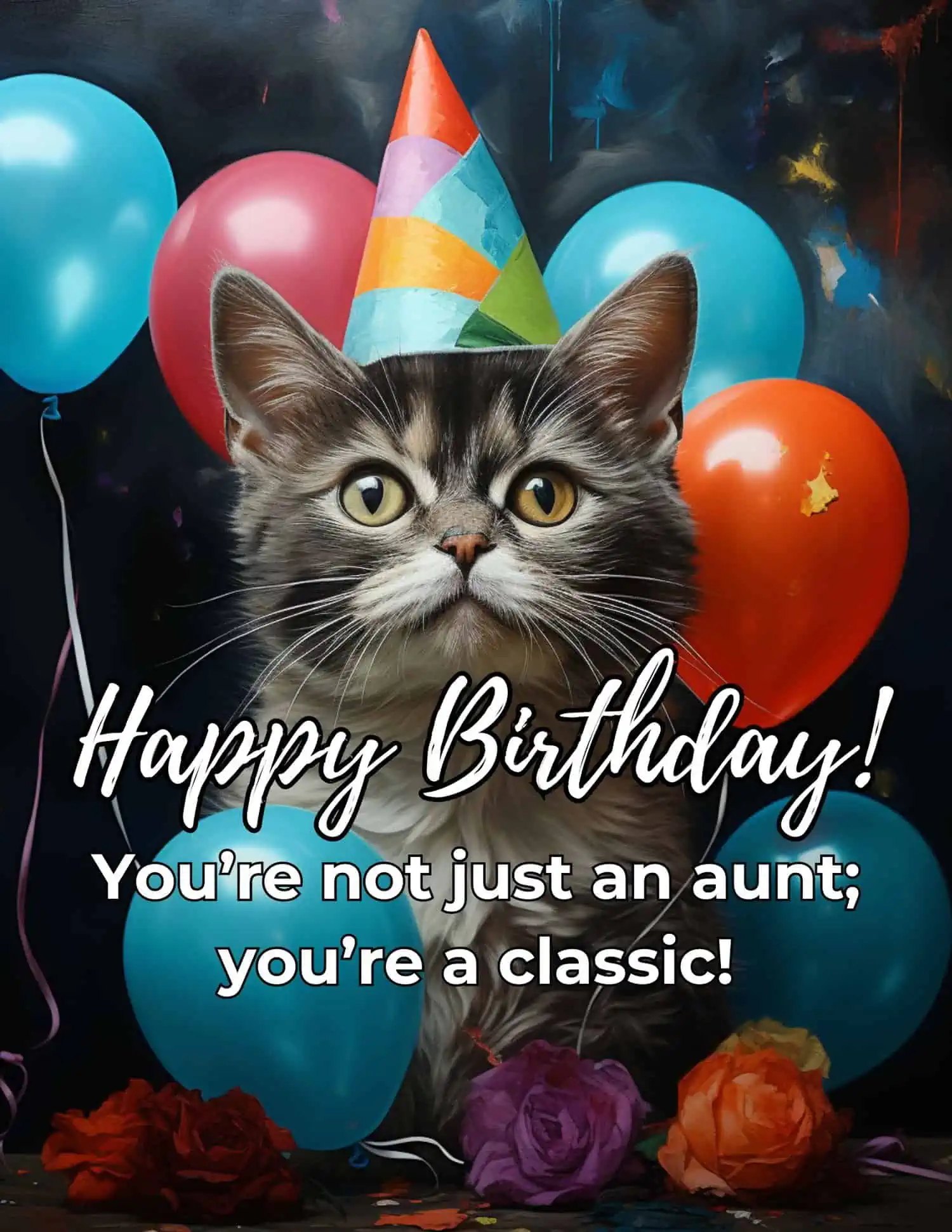 A delightful compilation of humorous and light-hearted birthday wishes, perfect for bringing a smile to any aunt's face on her special day.