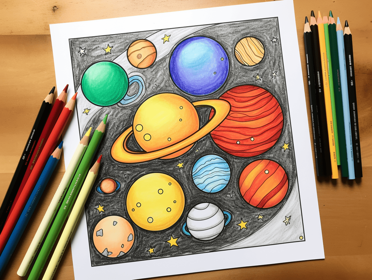 50 Outer Space Coloring Pages: 2024 Free Printable Sheets