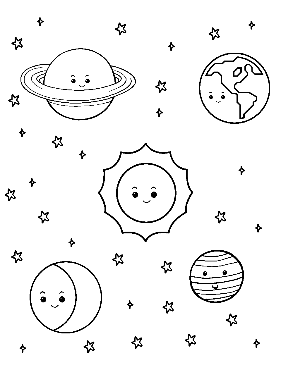 Outer Space Coloring Book: Space Coloring Book For Kids Ages 8-12, 7-9,  4-8, 3-5, And Toddlers 2-4 Years Old. 100 Coloring Pages With Planets, As  (Paperback)