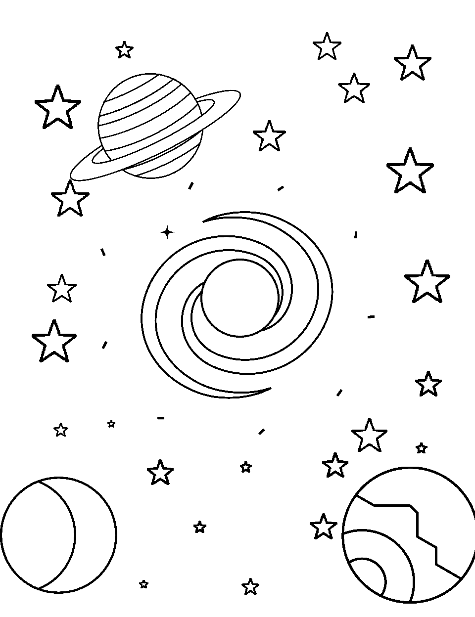 My First Outer Space Coloring Book: Boys & Girls, Ages 4 - 8, 8-12