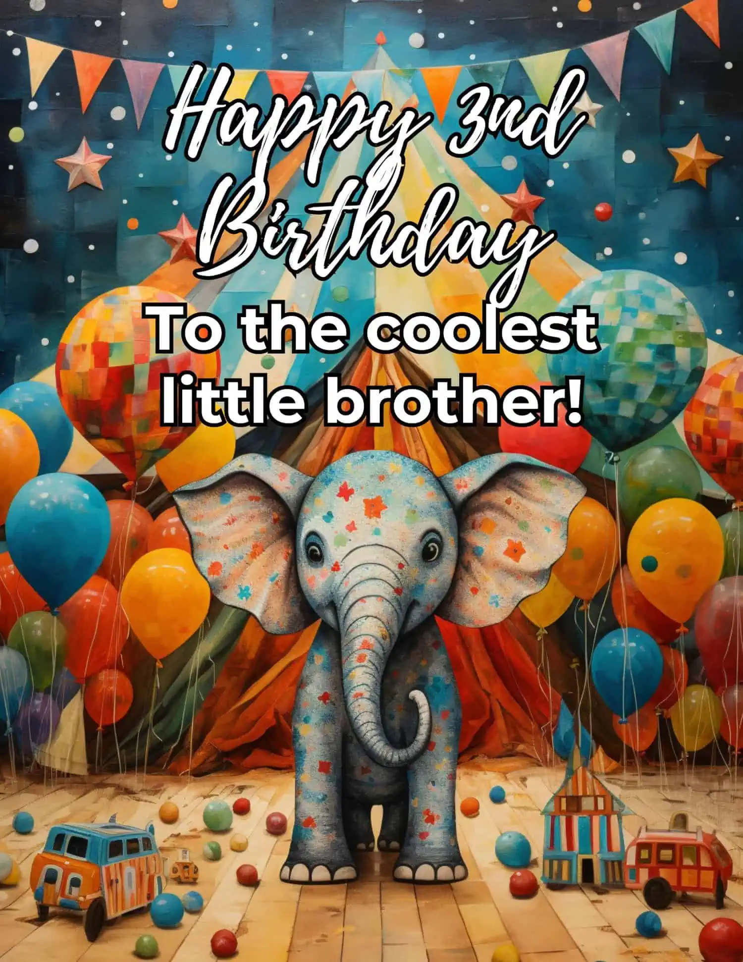A collection of affectionate and playful birthday wishes perfectly suited for a brother on his third birthday, reflecting the joy, growth, and loving bond of sibling relationships.