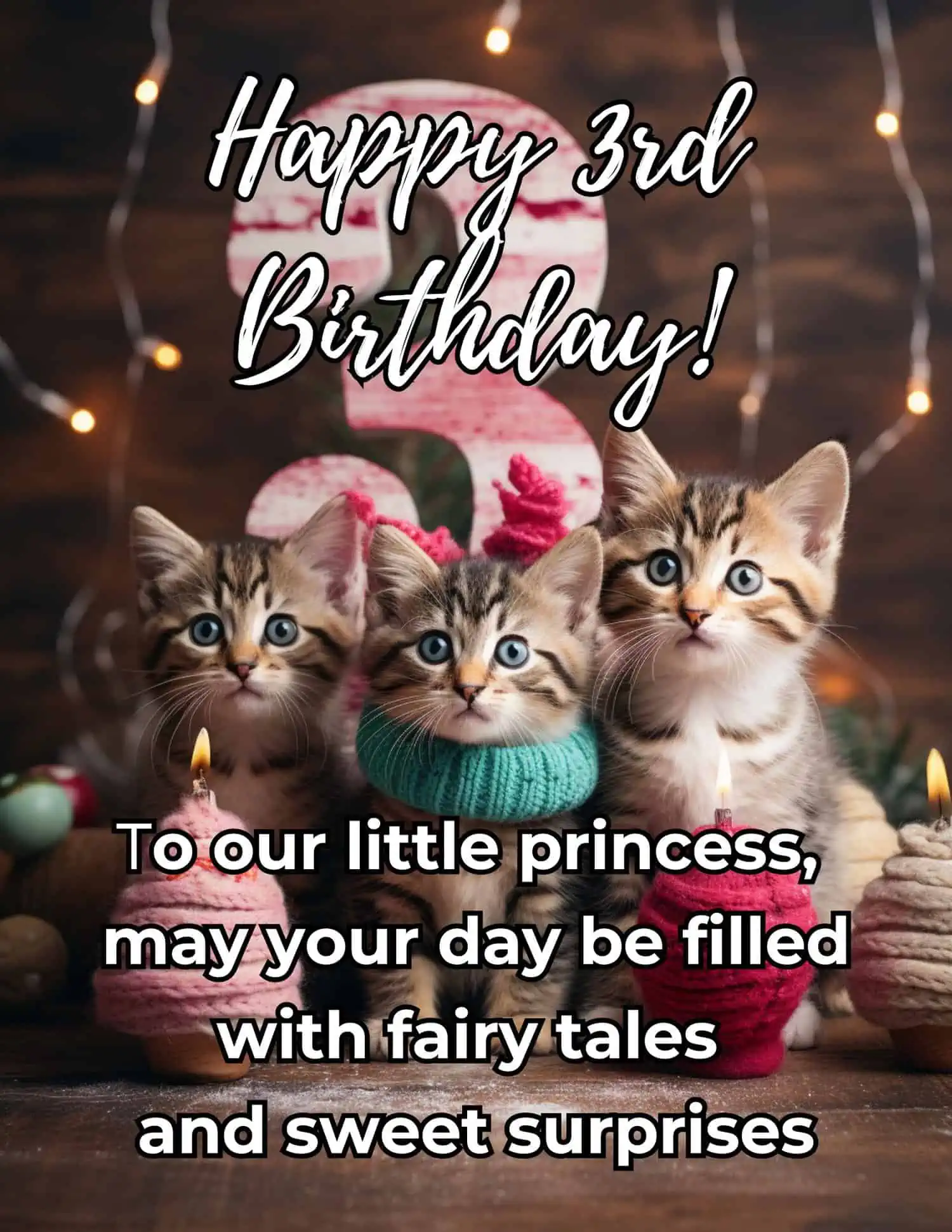A collection of sweet and inspiring birthday wishes designed specifically for a daughter celebrating her third birthday, capturing the essence of love, growth, and wonderment typical of this delightful age.