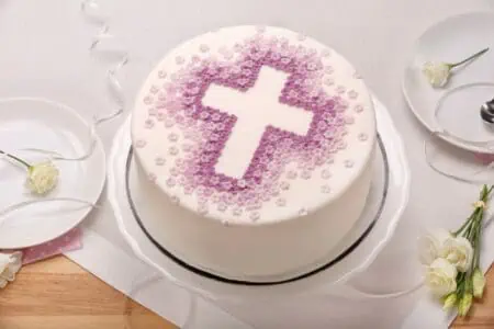 first holy communion cake with birthday prayers and blessings