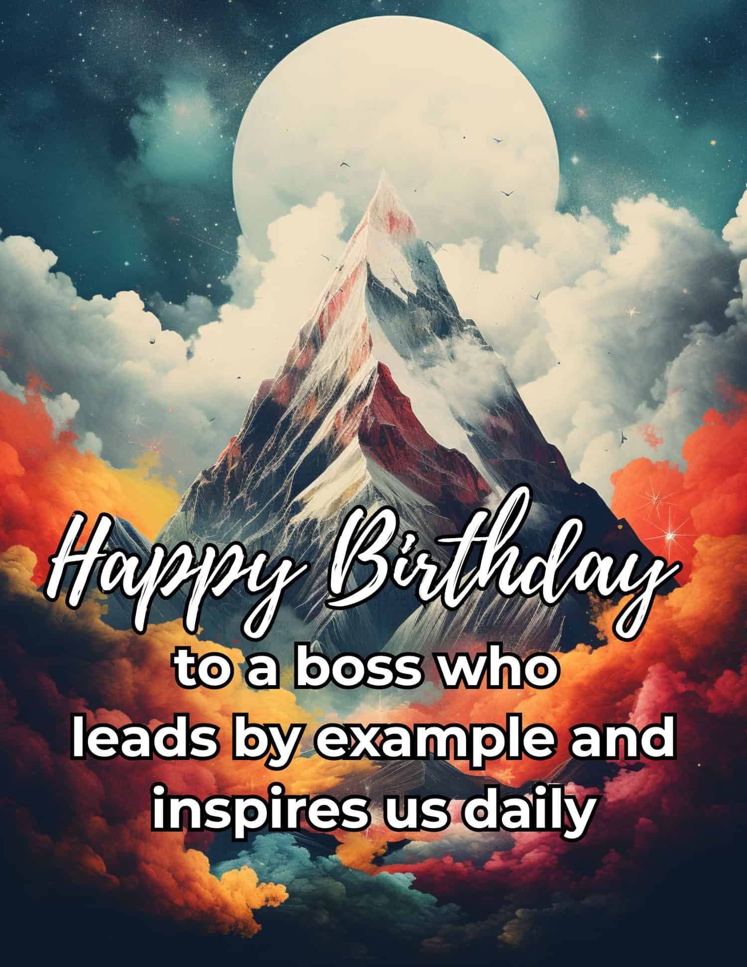 Express your sincere birthday wishes to your male boss with a blend of respect and warmth, perfectly suited for a professional environment.