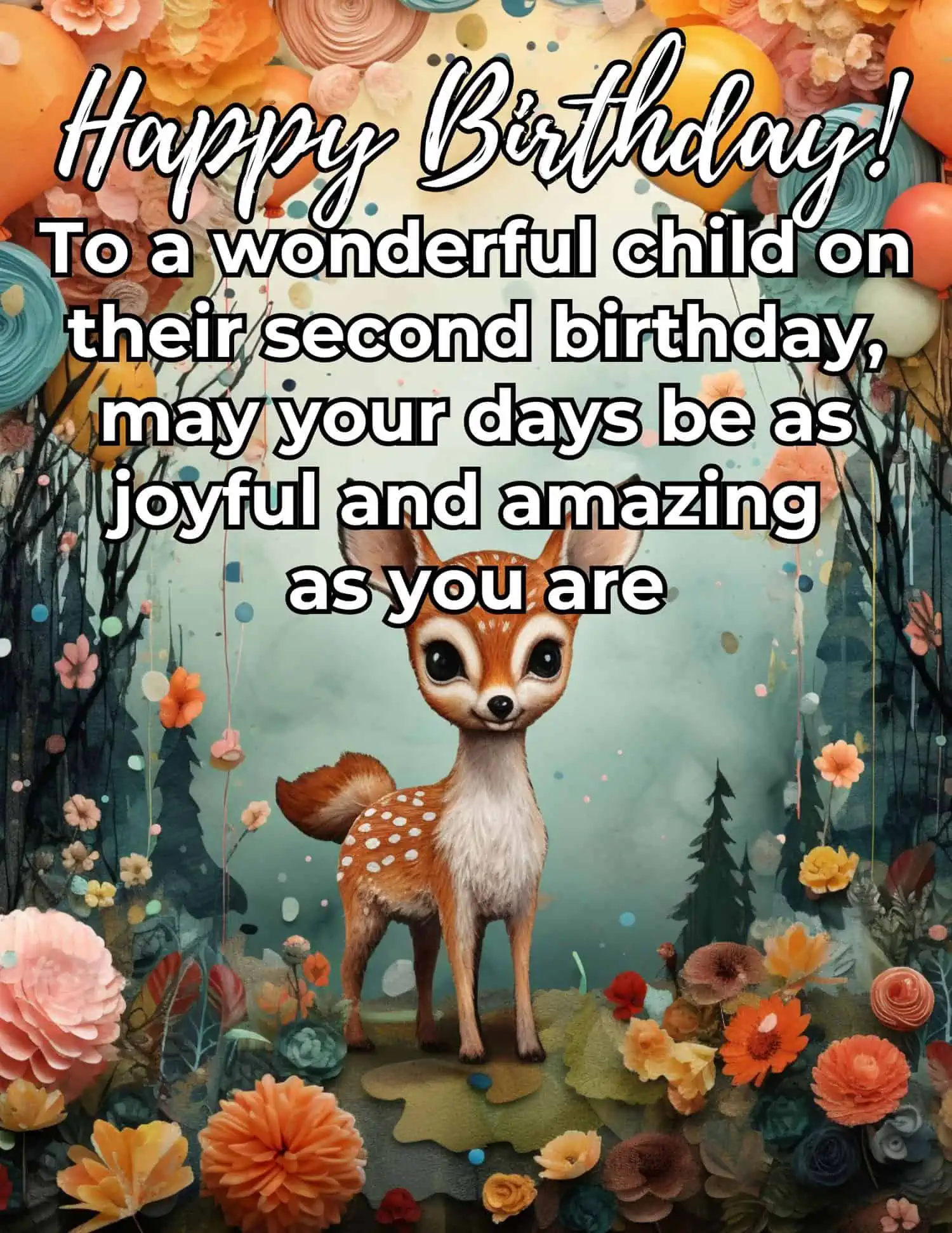 Deeply moving and heartfelt birthday messages that touch the heart on a child's second birthday.