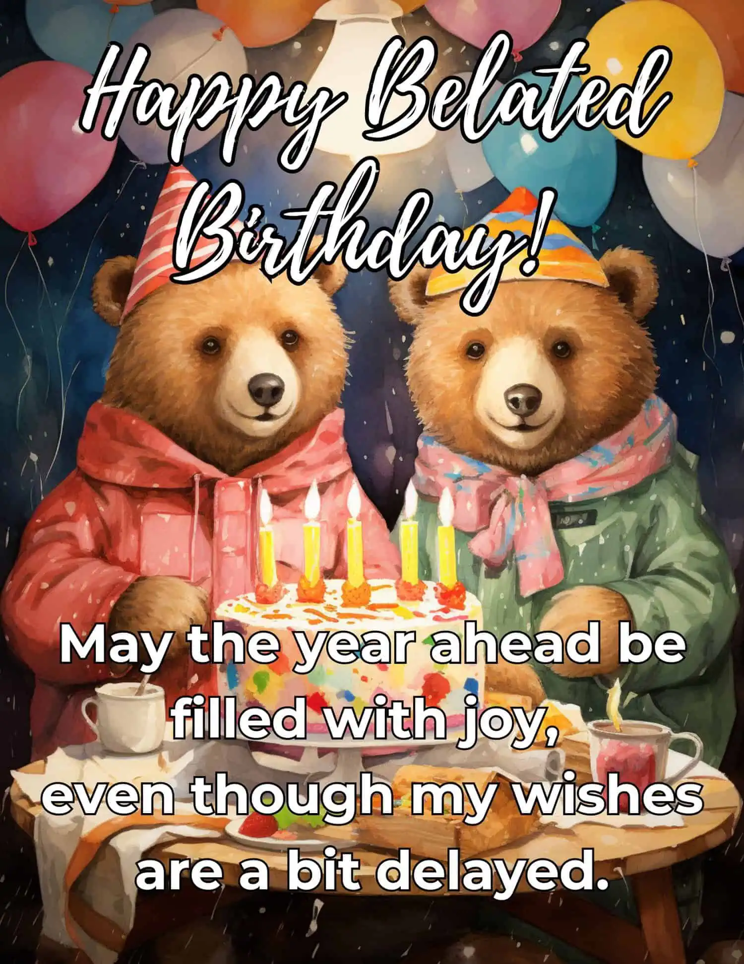 A collection of sincere and heartfelt belated birthday wishes, perfect for expressing genuine feelings and making up for a missed birthday, ensuring the recipient feels valued and remembered.