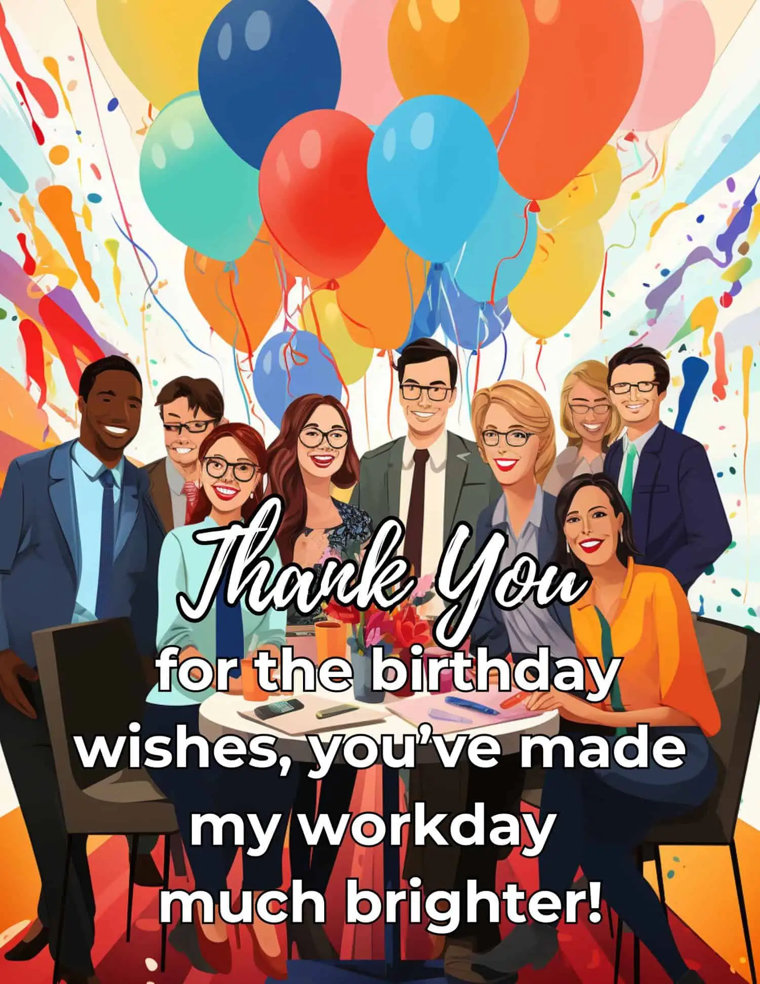 Explore professional and considerate messages to thank colleagues for birthday wishes.