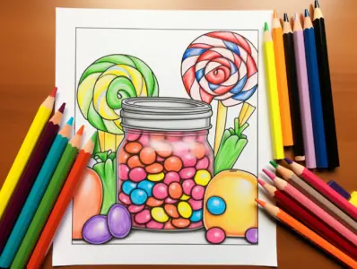 Candy Coloring Pages