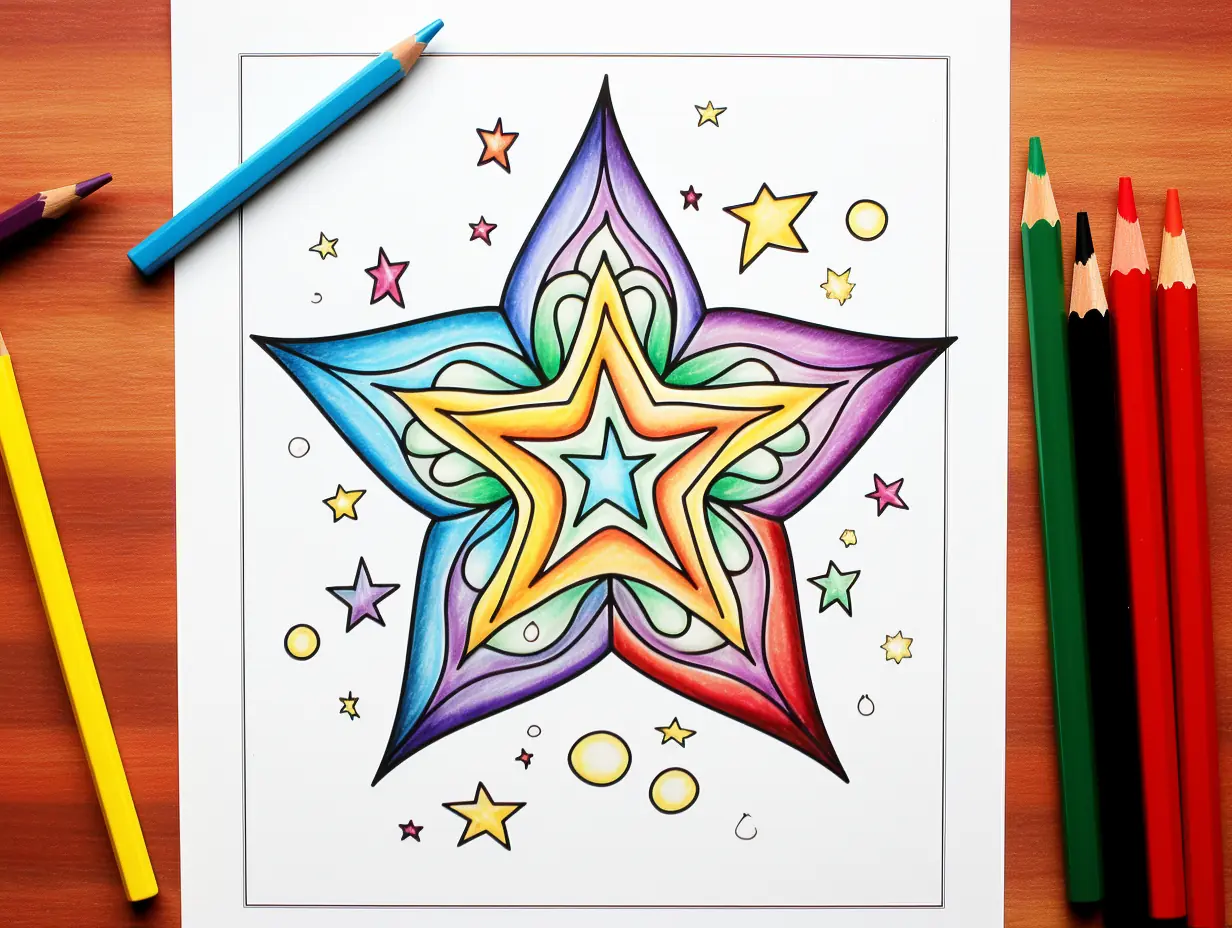 Star Coloring Pages