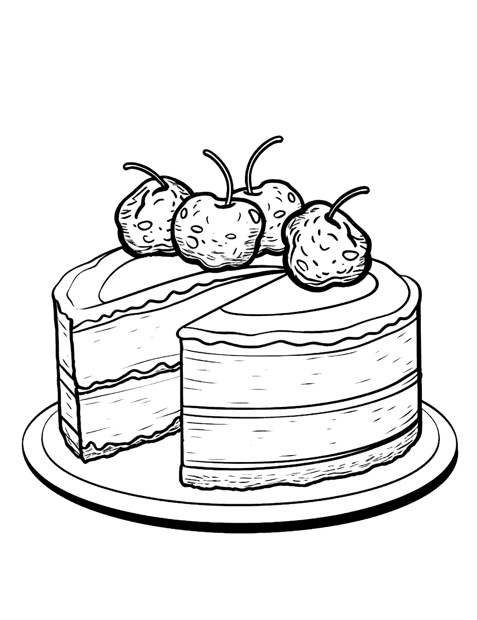 40 Cake Coloring Pages: Free Printable Sheets