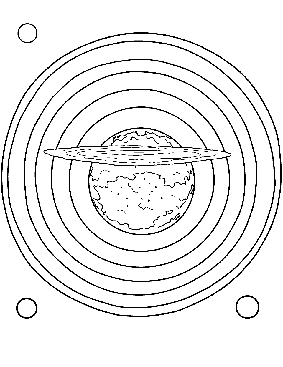 Earth's Atmosphere Layers Solar System Coloring Page - The layers of Earth’s atmosphere.