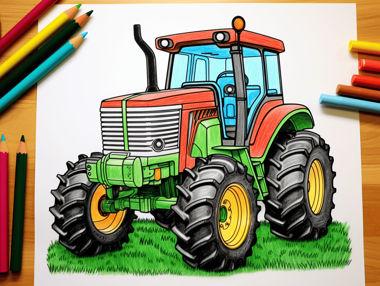 30 Tractor Coloring Pages: Free Printable Sheets
