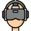 What year was the first virtual reality headset made? Icon