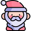 What two figures is the modern Santa Claus a mix of? Icon