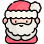 What three words does Santa use to greet people? Icon