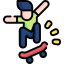 Which Skateboard has a video game series named after him? Icon