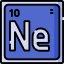 What element goes by the abbreviation (Ne)? Icon