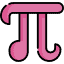 What is the value of pi to two decimal places? Icon
