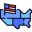 How many states are in the U.S.A? Icon