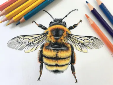 Bee Coloring Pages for Kids