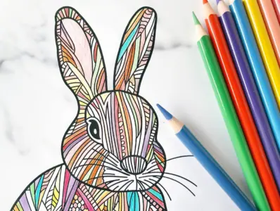 Easter Bunny Coloring Pages for Kids