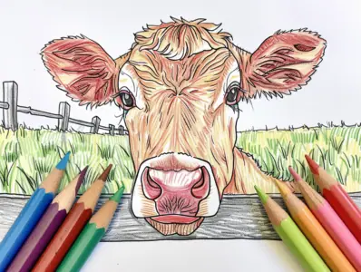 Farm Animal Coloring Pages for Kids