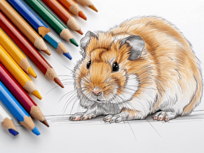 Hamster Coloring Pages for Kids