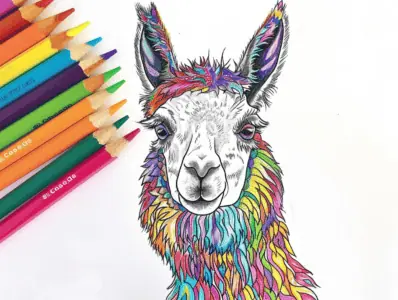 Llama Coloring Pages for Kids