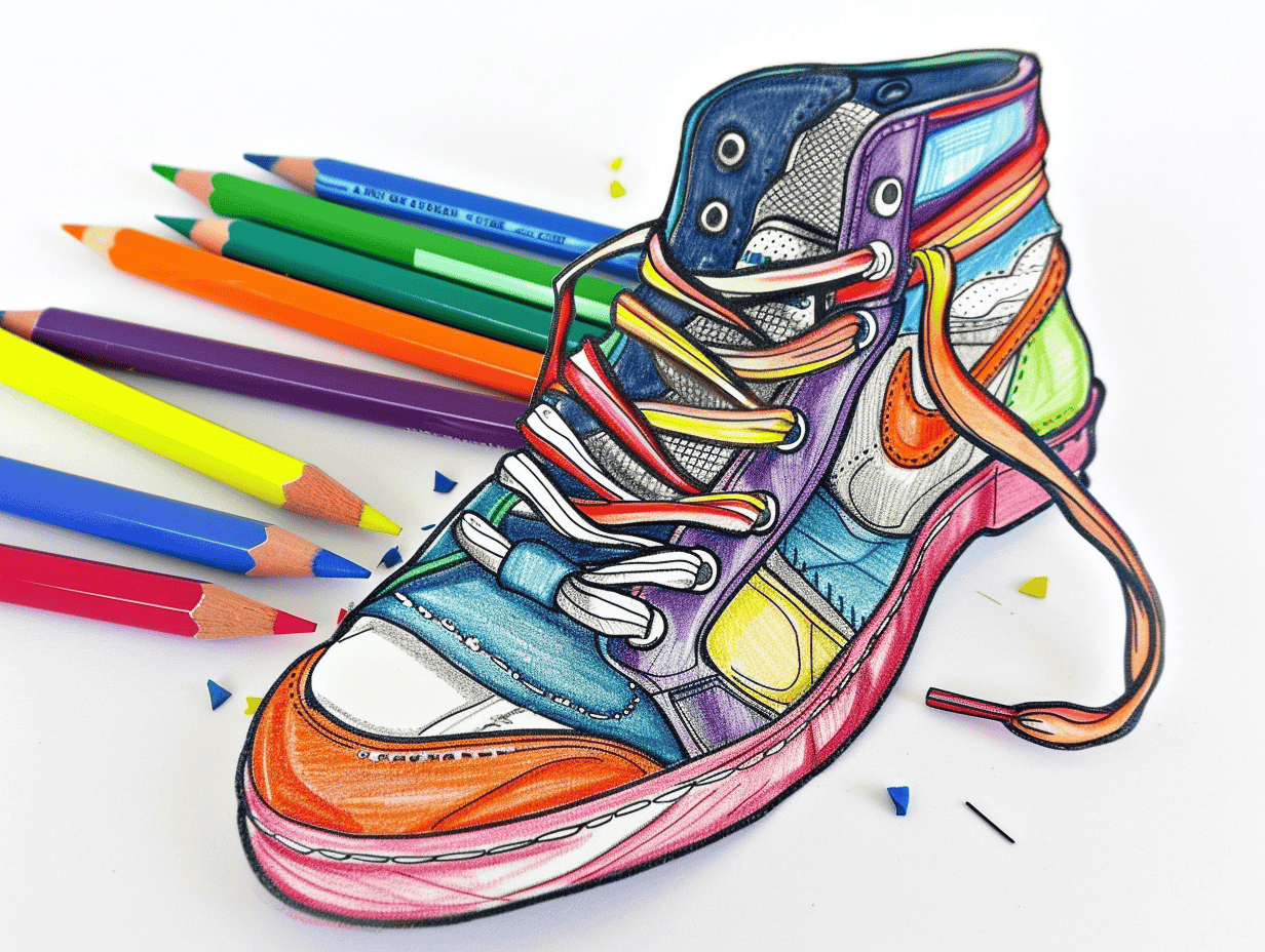 50 Shoe Coloring Pages: Printable Sheets