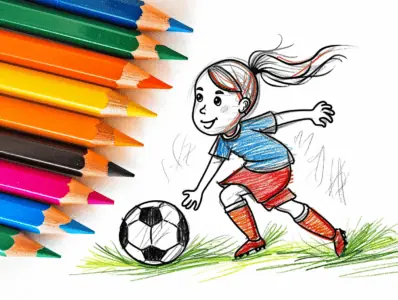 Soccer Coloring Pages for Kids
