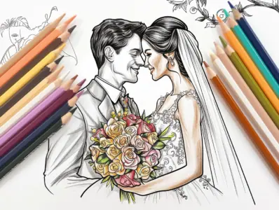 Wedding Coloring Pages for Kids
