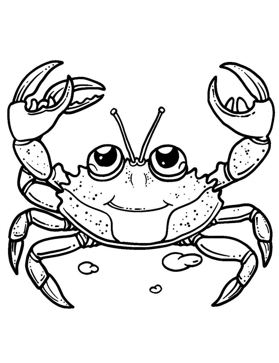 Tamatoa’s Shiny Shell Crab Coloring Page - A crab with shiny shell standing proudly.