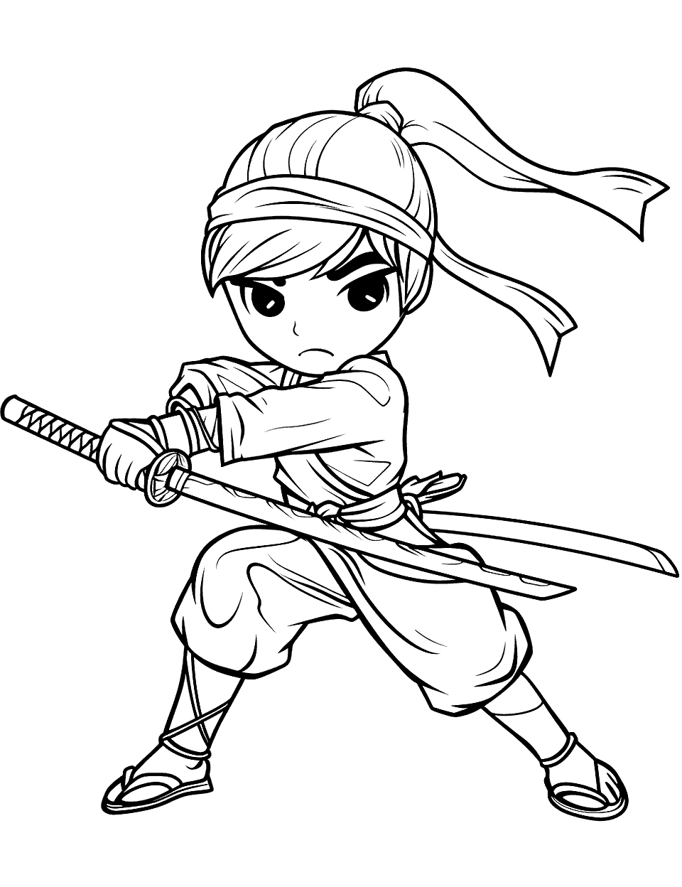 30 Ninja Coloring Pages: Free Printable Sheets