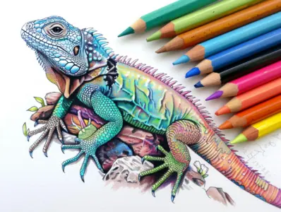 Lizard Coloring Pages for Kids