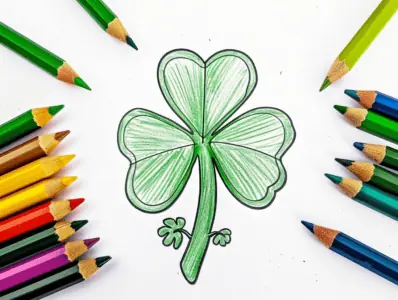 Shamrock Coloring Pages for Kids