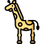 What animal has a long neck and spots? Icon