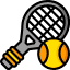 What is the name of the tool you hold to strike a ball during a game of tennis? Icon