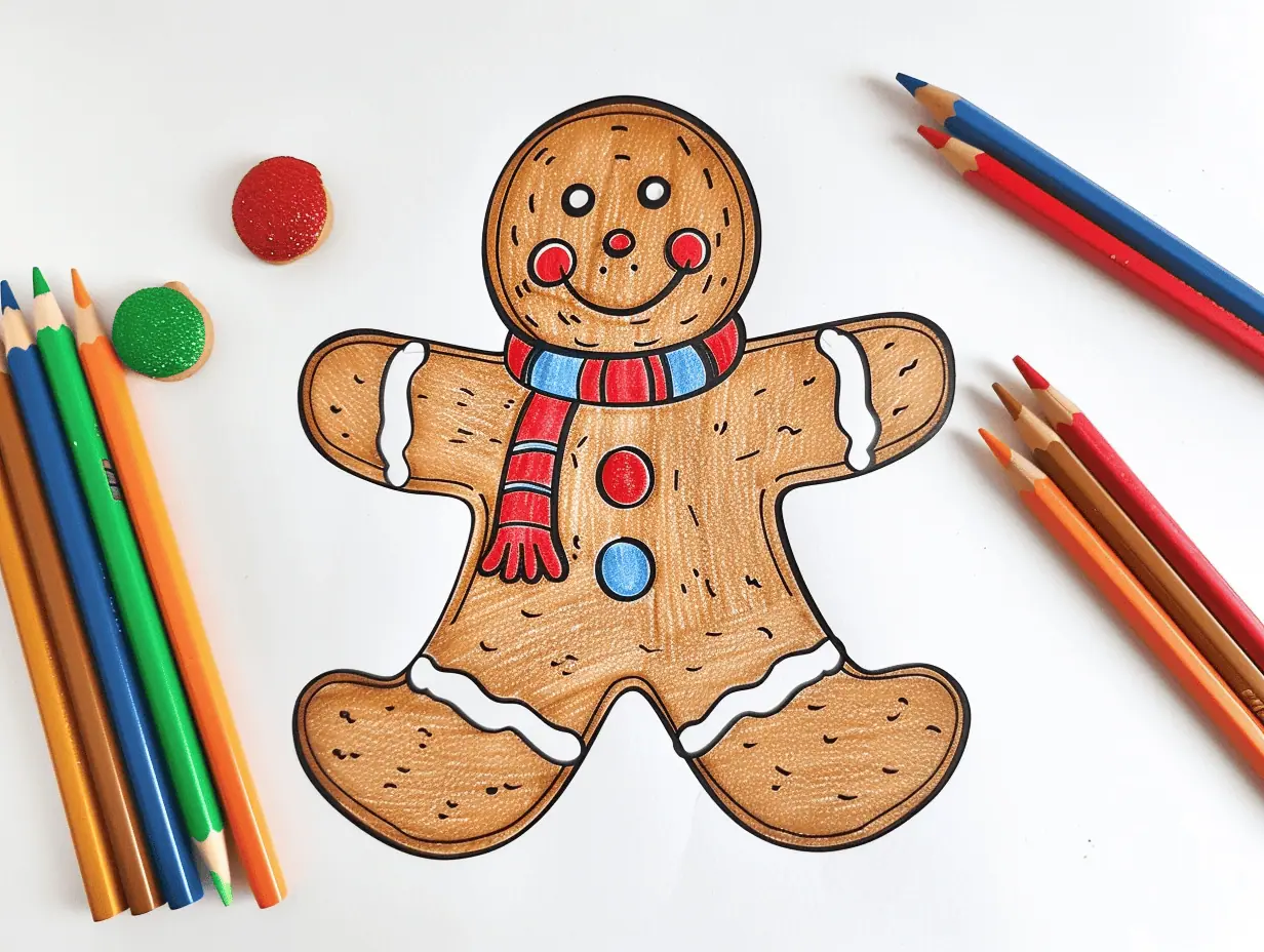 Gingerbread Coloring Pages