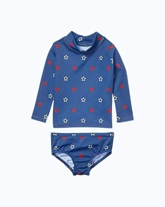 Product Image of the Amazon Essentials Two-Piece Baby Rash Guard