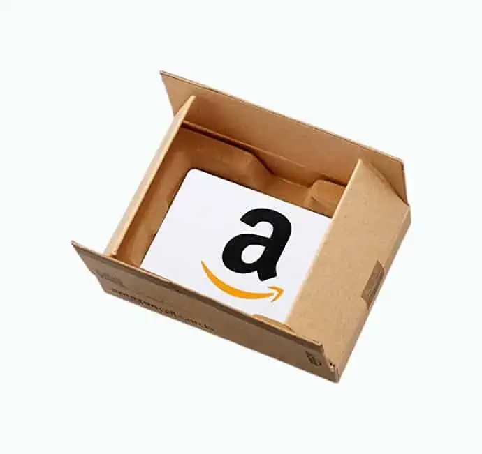 Product Image of the Amazon.com Gift Card and Shipping Box