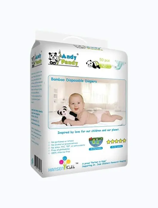 Product Image of the Andy Pandy Biodegradable Disposable Diapers