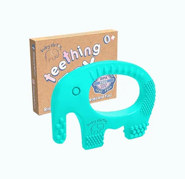 Product Image of the Baby Elefun Silicone Teether