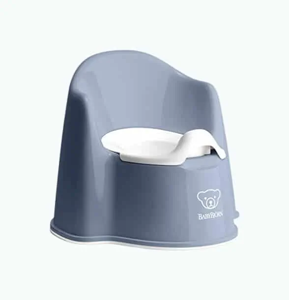 Product Image of the BabyBjörn Potty Chair, Deep Green/White