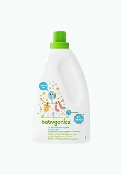Product Image of the Babyganics 3X Baby Laundry Detergent, HE compatible, Stain-Fighting, Fragrance...