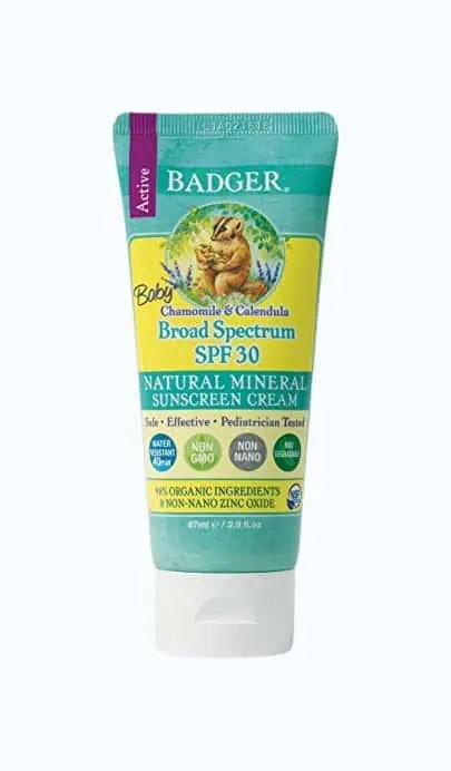 Product Image of the Badger SPF 30 Baby Sunscreen Cream